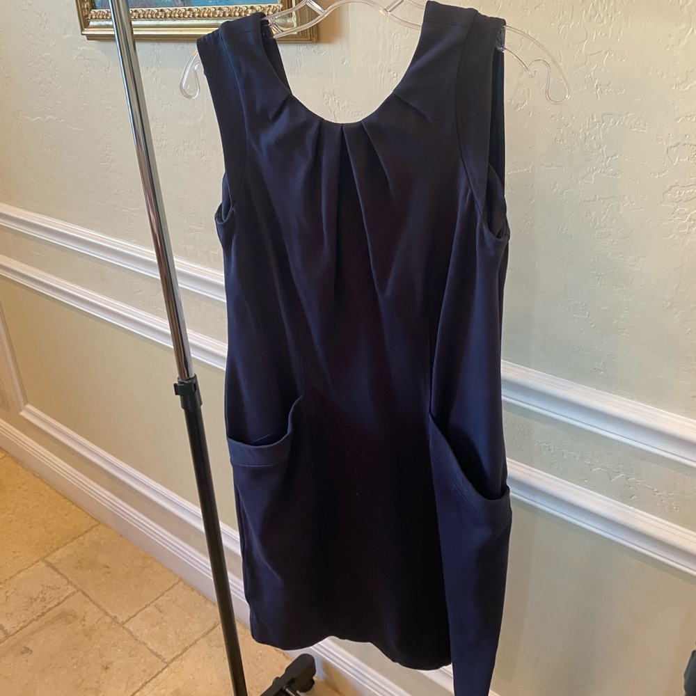 BCBG navy shift dress